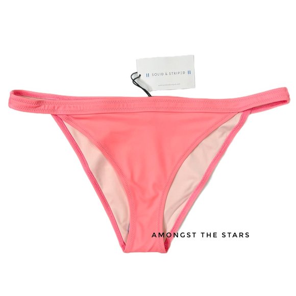 Solid & Striped Molly Coral Orange Pink Bikini Bottom - Picture 4 of 8